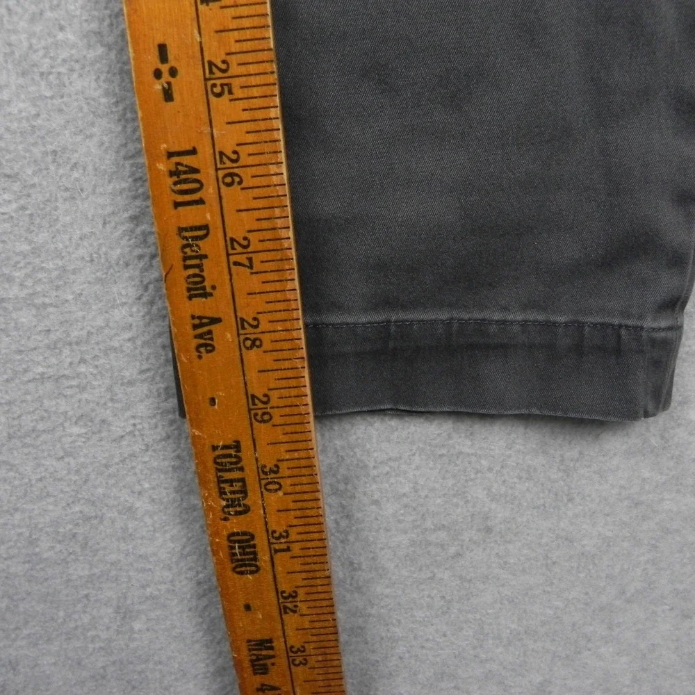 Banana Republic Chino Pants Mens 35x32 Fulton Skinny Fit Gray Stretch Trousers